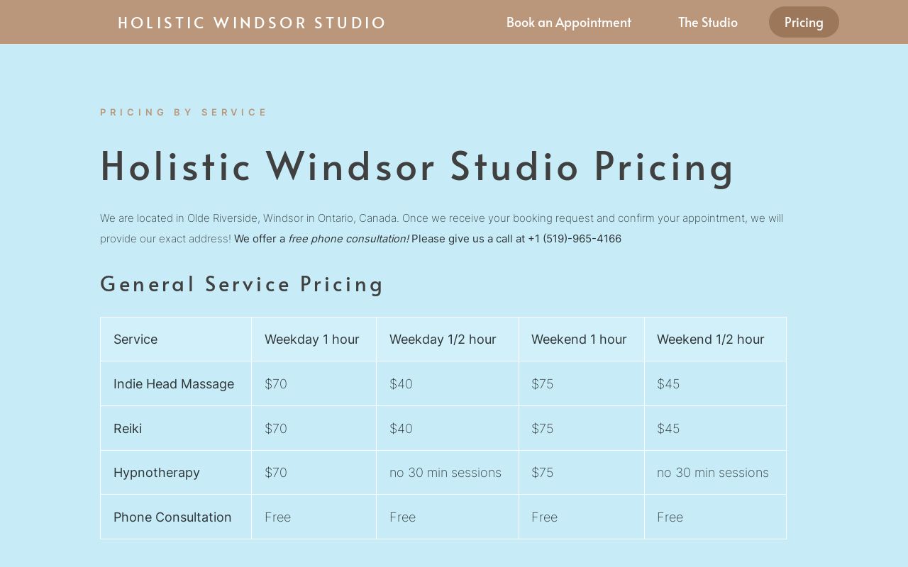 Our Windsor Studio